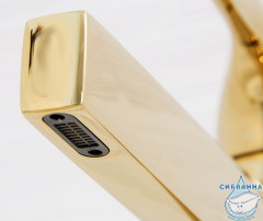 Смеситель для раковины Wasserkraft Sauer 7103 (без донного клапана) (золото)