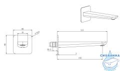 Излив для ванны Aquatek AQ1041MB 