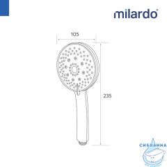 Лейка для душа Milardo Эссеншл 5 режимов ESS5F10M18 (хром)