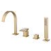 Смеситель для для ванны на борт Abber Wasserfall AF8613G (золото матовое)