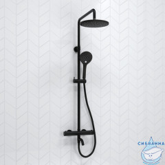 Душевая система Wasserkraft 230 1 режим A288.077.078.BM Thermo (черный матовый)