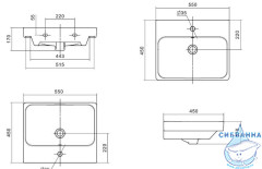 Мебельная раковина Акватон Адриана 55 1WH501620