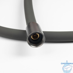 Шланг для душа, графитовый матовый, силиконовый, 1,5м, Optima Home, IDDIS, OPH15GLi19