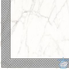 7346-0004-1001 Декор кер. Каррара Нова_LB Бел. 45*45 _декор 2_ 1 \4