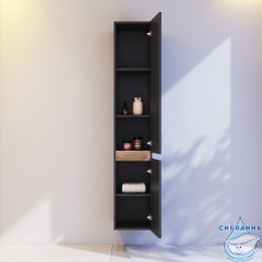 Шкаф пенал Am.Pm X-Joy R 30 черный матовый M85ACHR0306BM