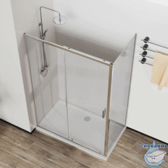 Душевое ограждение Vincea Сити 120x90 профиль хром, стекло прозрачное VSR-5CT9012CL