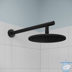 Душевая система с тропическим душем, матовый черный, Optima Home, IDDIS, OPHBL01i66