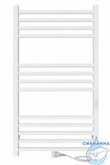 Полотенцесушитель электрический Indigo Attic (с таймером) 50х100 белый матовый (с возможностью скрытого подключения, подключение R/L)