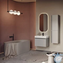 Пенал Aqwella Pure 35 см PUR0535ST серый туман