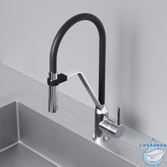 Смеситель для кухни AM.PM Like F8013000 (хром/черный)