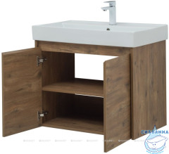 Тумба Aquanet Nova Lite 75 с раковиной Латина 75 дуб рустикальный 