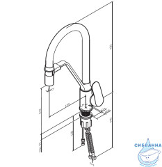 Смеситель для кухни AM.PM Like F8007822 (черный матовый)