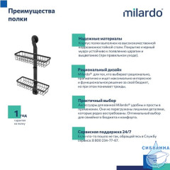 Полочка Milardo Easy EAS0WS2M44