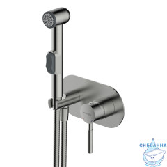 Встраиваемый смеситель с гигиеническим душем Wasserkraft Wern 4238 (никель)