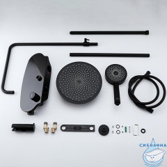Душевая система Gappo G2495-86 260 1 режим (черный матовый)