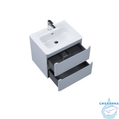 Тумба с умывальником, подвесная, 60 см, светло-серый, Edifice, IDDIS, EDI60L0i95K  подходит умыв. 0106000i28