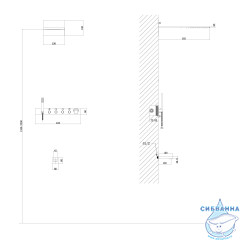 Душевая система Abber Rund AF8753NG 230 1 режим (никель)