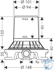 Внутренняя часть AXOR Starck 10452180