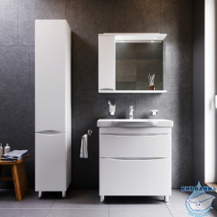 Шкаф пенал AM.PM Like 35 L белый глянец