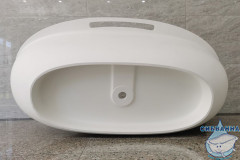 Ванна из искусственного камня ABBER Stein 170x85 AS9631 белая матовая