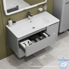 Тумба под раковину IDDIS Edifice 100 см светло-серый EDI10L0i95