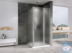 Душевое ограждение ABBER Sonnenstrand AG04120MS-S85M 120x85 профиль хром, стекло  матовое (без поддона)