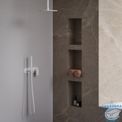 Встраиваемый смеситель для ванны Ravak Eleganta X070263 (белый матовый)