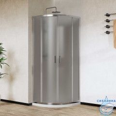 Душевое ограждение Vincea City 90x90 профиль хром, стекло текстурное VSQ-5CT900MT