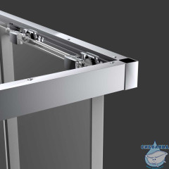 Душевое ограждение Vincea Софт 100x100 профиль хром, стекло прозрачное VSS-3SO100CL