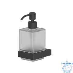 Дозатор для жидкого мыла подвесной WHITECROSS Cubo CU2440BL (черный мат)
