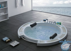 Акриовая ванна Gemy G9060 O 210х210 с гидромассажем