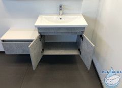 Тумба Comforty Осло 70 бетон светлыйс раковиной Comforty 70 00-00006118