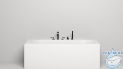 Ванна из искусственного камня Salini Fabia 180x80 (материал S-Sense, белый матовый)