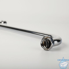 Излив для ванны, S-образный, нержавеющая сталь, 350 мм, поворотный, хром, IDDIS, 995S35C2SM