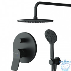 Душевая система AM.PM X-Joy 220 1 режим FB85A1RH02 (чёрный матовый)