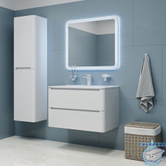 Тумба с умывальником, подвесная, 80 см, белая, Edifice, IDDIS, EDI80W0i95K