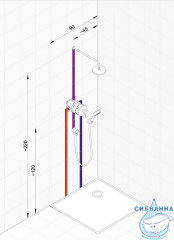 Душевая система Kludi Pure&Easy 376400565 (хром)