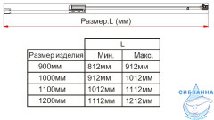 Дверь в нишу Vincea Экстра 110-120 профиль вороненая сталь, стекло прозрачное VDP-1E1112CLGM