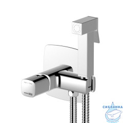 Встраиваемый смеситель с гигиеническим душем Wasserkraft Naab 8638 (хром)