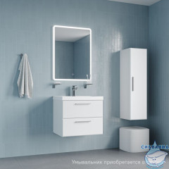 Тумба подвесная, 60 см, белый, Слайд Икс (Slide X), IDDIS, SLX60W0i95 подходит умыв. 4516000i28