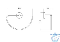 Полотенцедержатель Aquatek Бетта AQ4621CR