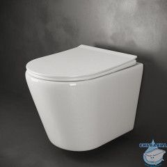 Унитаз подвесной безободковый Ceramicanova Highlight Rimless CN1804 с сиденьем быстросъемным Soft Close (микролифт)