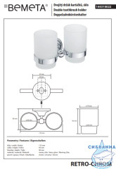 Держатель со стаканом Bemeta Retro Chrom 144310022