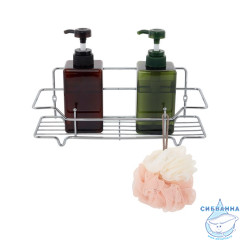 Полка одноярусная прямая, проволока стальная, хром, Grid, Milardo, GRICS1CM44