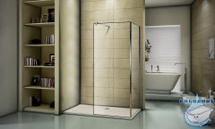 Боковая стенка Bas WALK IN SP+P-100-C-CH