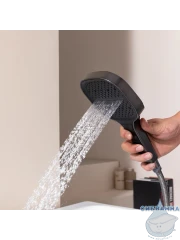 Смеситель для ванны на борт Raglo R02.31.09 с душевым гарнитуром (графит)