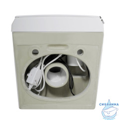 Унитаз подвесной безободковый, импульсный Abber Bequem AC1119S с сиденьем Soft Close (микролифт) (белый матовый)