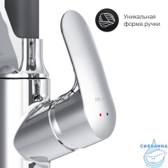 Смеситель для кухни AM.PM Like F8007802 (хром/черный)