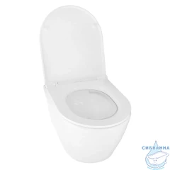 Унитаз подвесной безободковый Azario Uno AZ-2380 с сиденьем быстросъемным Soft Close (микролифт)