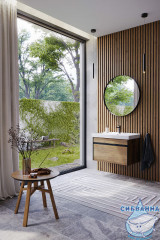 Тумба Aqwella Urban 80 дуб балтийский с раковиной Фест 80